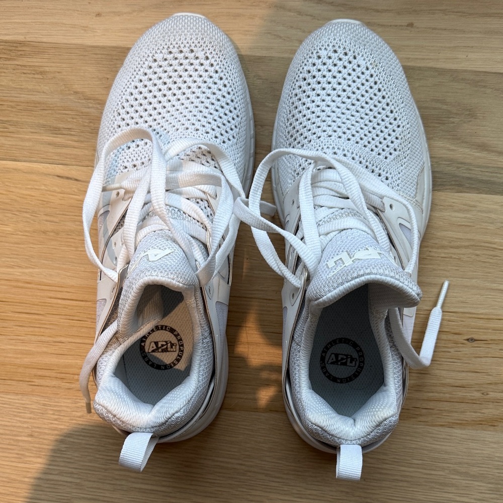 APL White Mesh Running Shoes